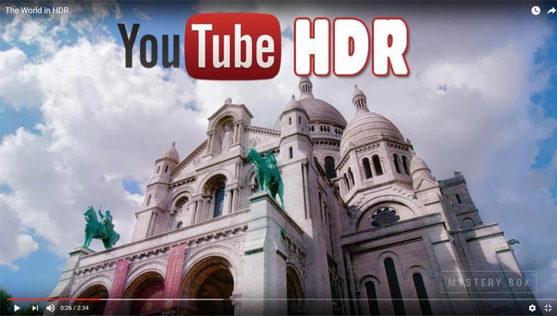 YouTube HDR